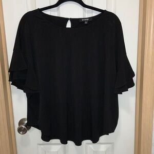 Women’s short sleeve black top preowned size 1X